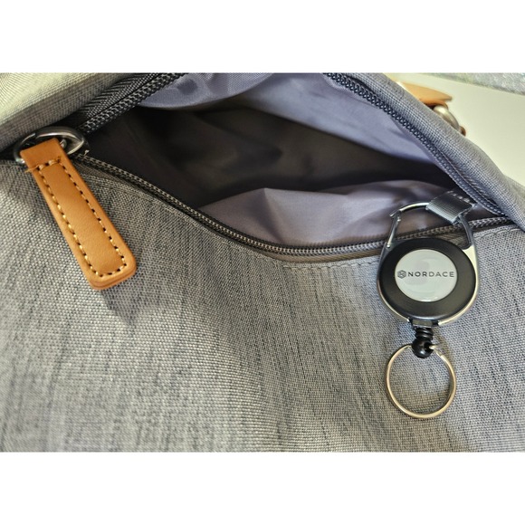 Nordace Siena Smart Pro Tote Travel Bag Grey RFID USB Charging Backpack NWT - Picture 13 of 15